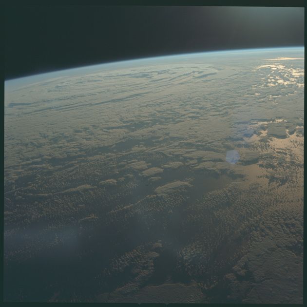 Снимок Земли, сделанный с борта аппарата «Аполлон-11»
