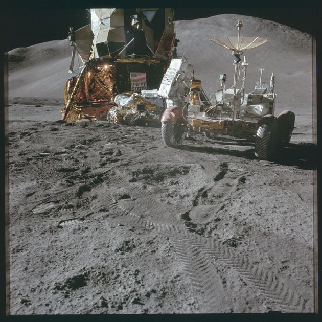 Лунный ровер и спускаемый аппарат миссии «Аполлон-15»