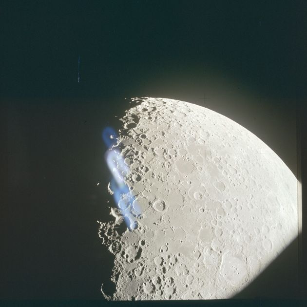 Снимок Луны, сделанный астронавтами миссии «Аполлон-15»